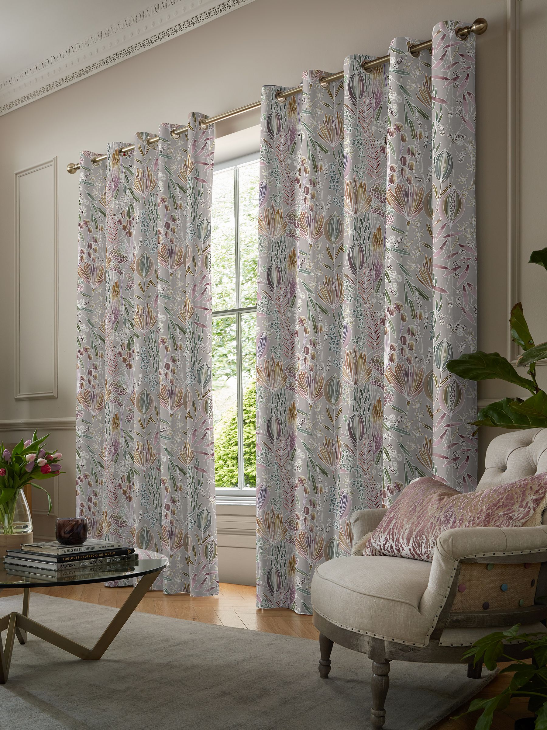 Voyage Maison Cream Sandstone Masina curtains - British product