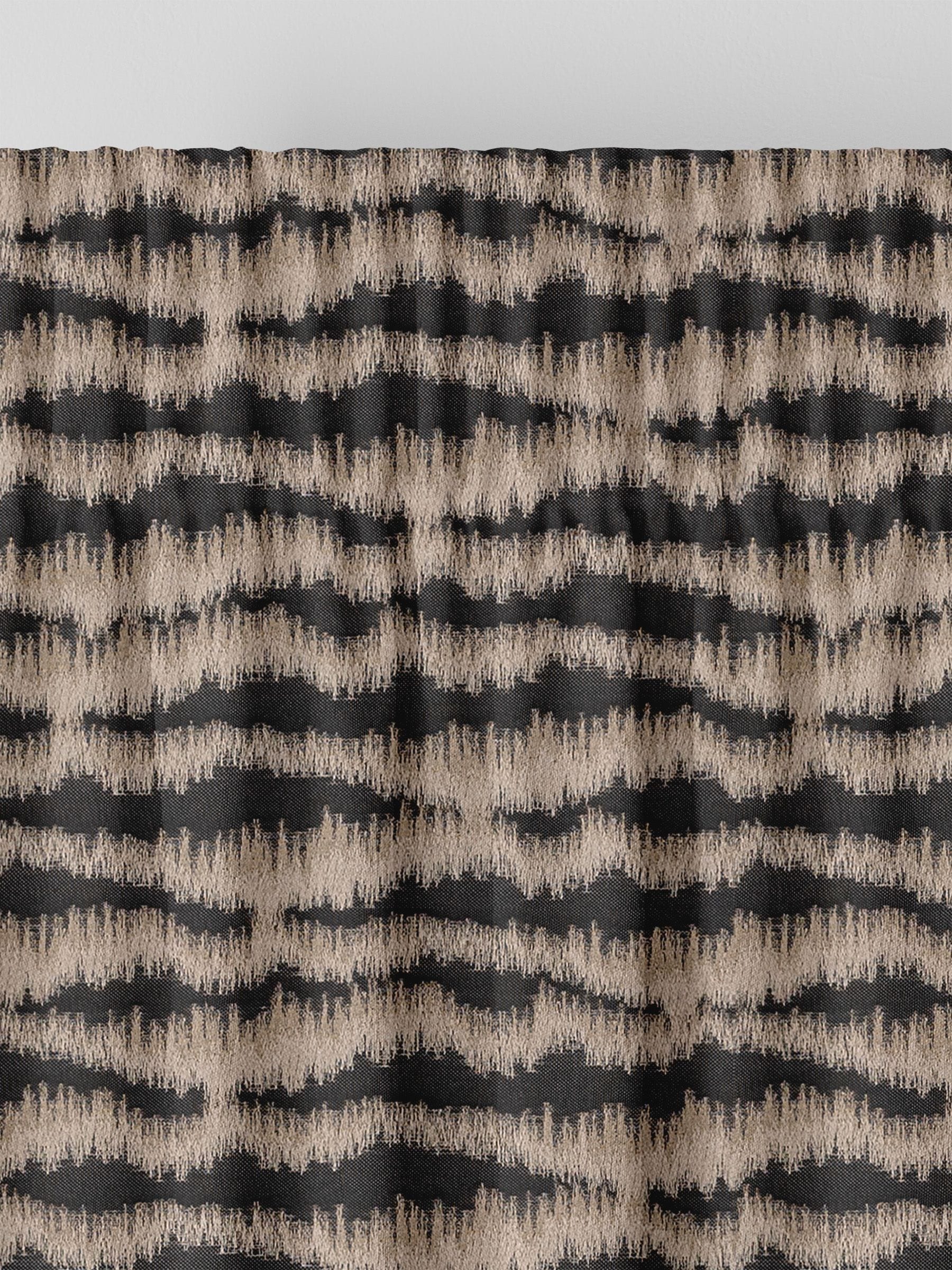 Motte black made to measure curtains, imported from the UK
