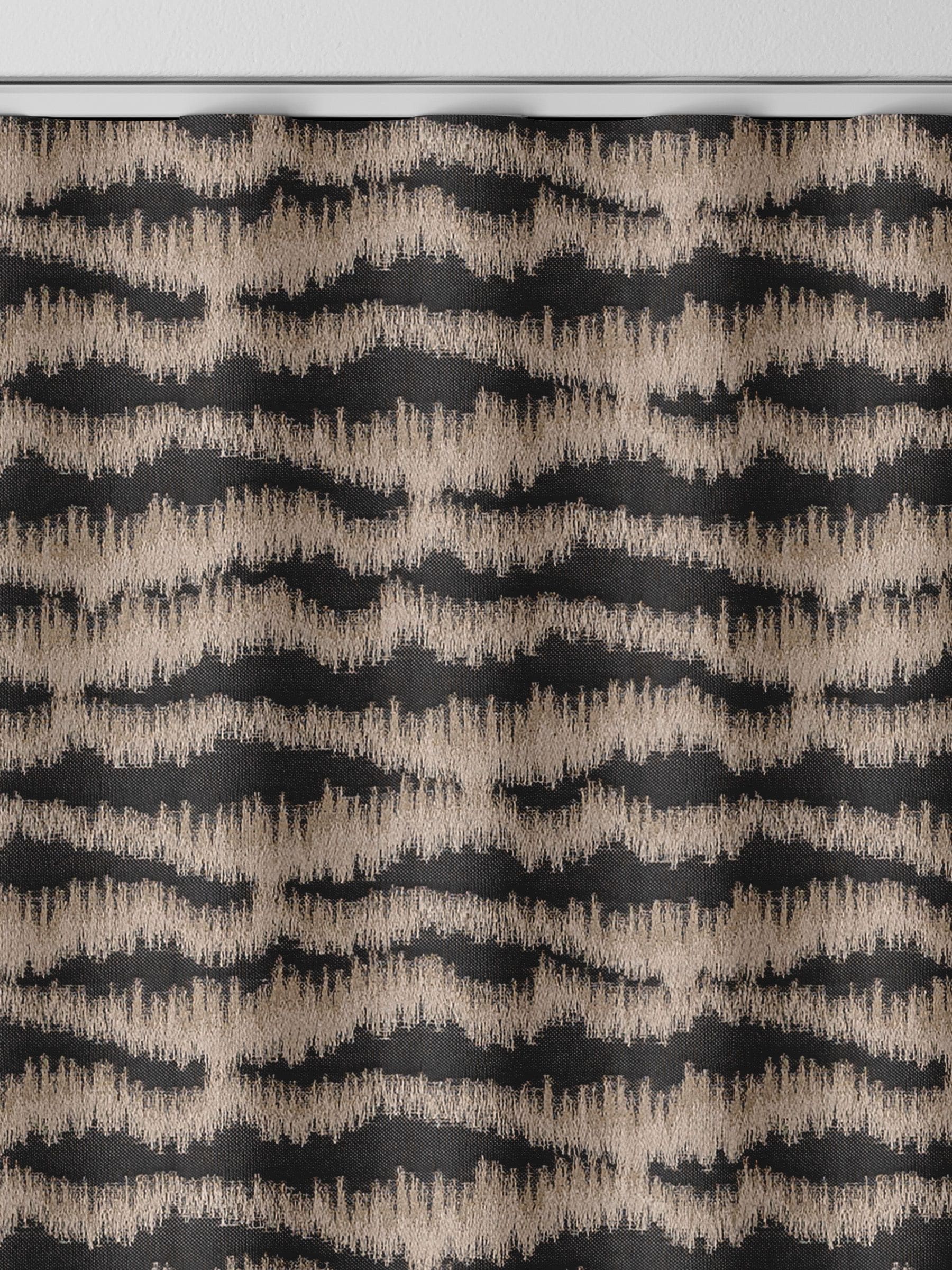 Motte black made to measure curtains, imported from the UK