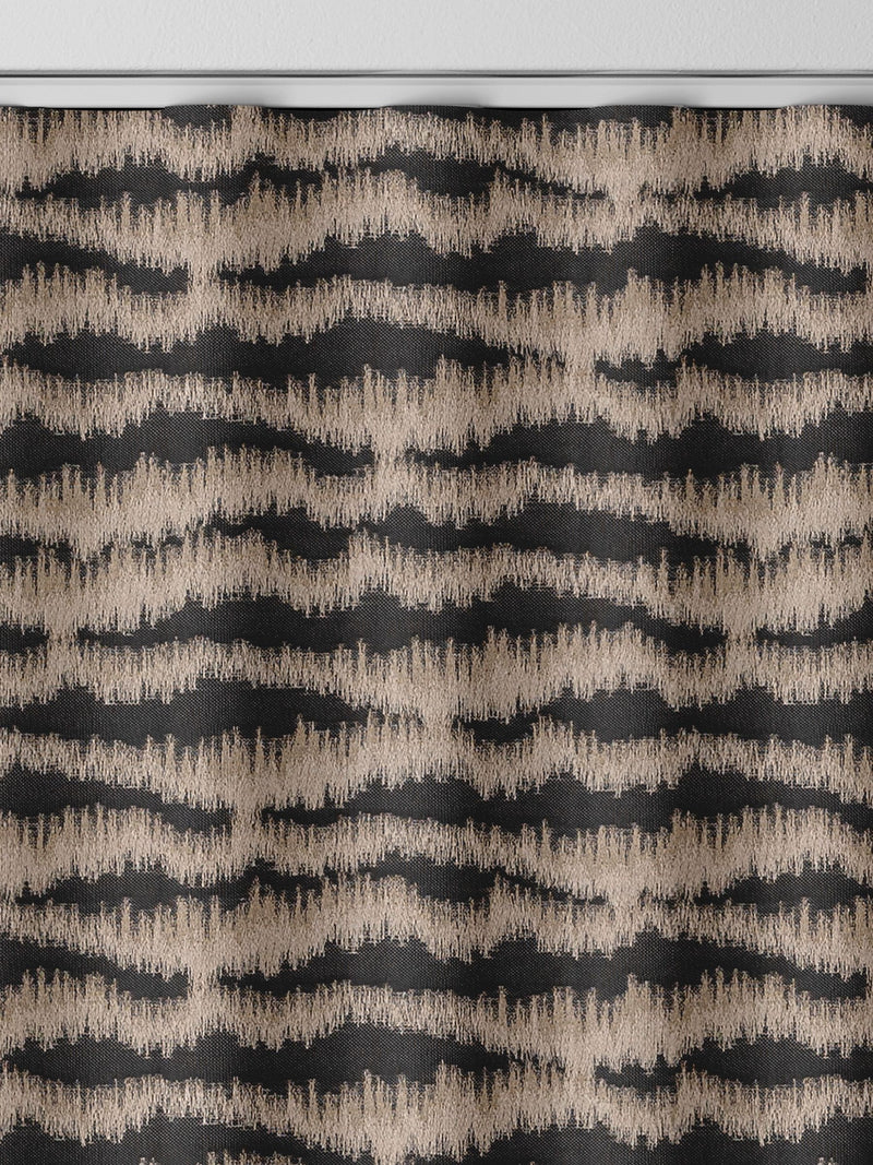 Motte black made to measure curtains, imported from the UK