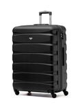 Flight Knight Cream Large Hardcase Lightweight Check-In Suitcase with 4 Wheels 29 inch
