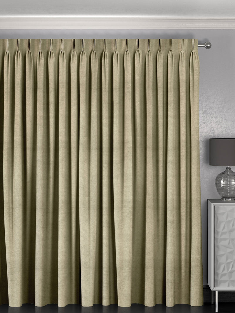 Harvi oyster natural made to measure curtains, imported from the UK