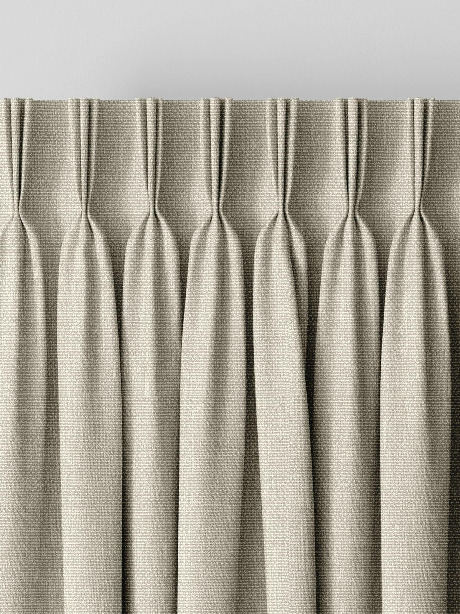 Harvi oyster natural made to measure curtains, imported from the UK