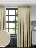 Harvi oyster natural made to measure curtains, imported from the UK