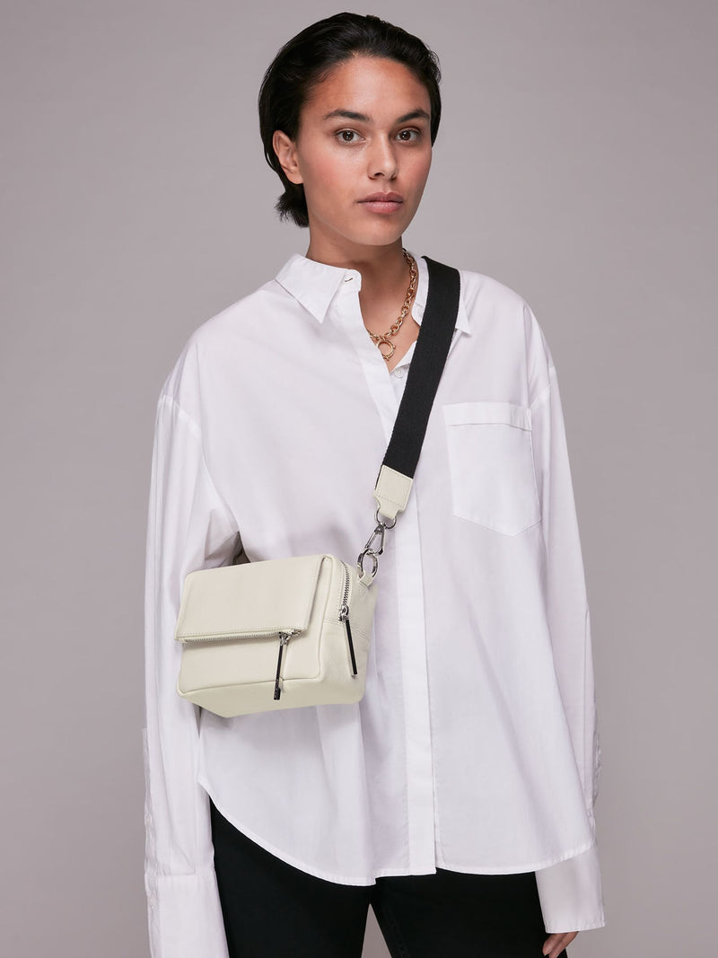 Whistles Nude Bibi Chocolate Cross-Body Bag