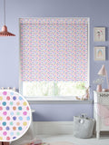 Voyage Maison dotty pink blackout roller blind, imported from the UK