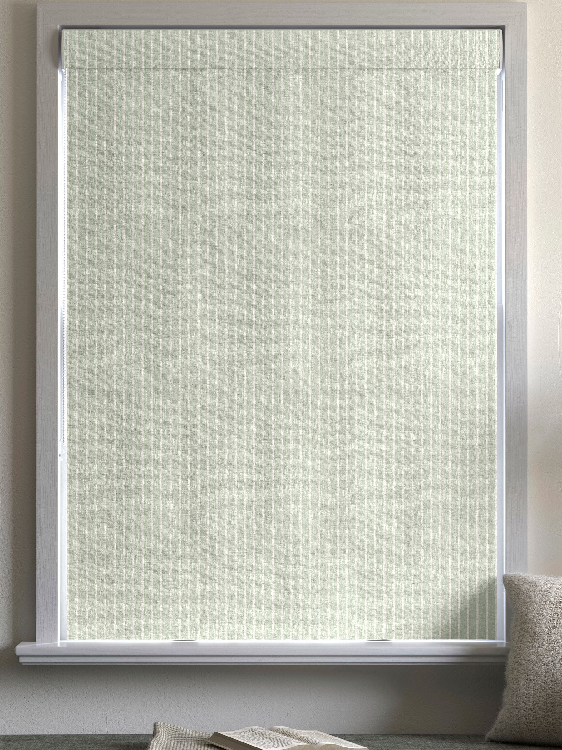Franklin roman blind in mint green 100% cotton fabric - British product
