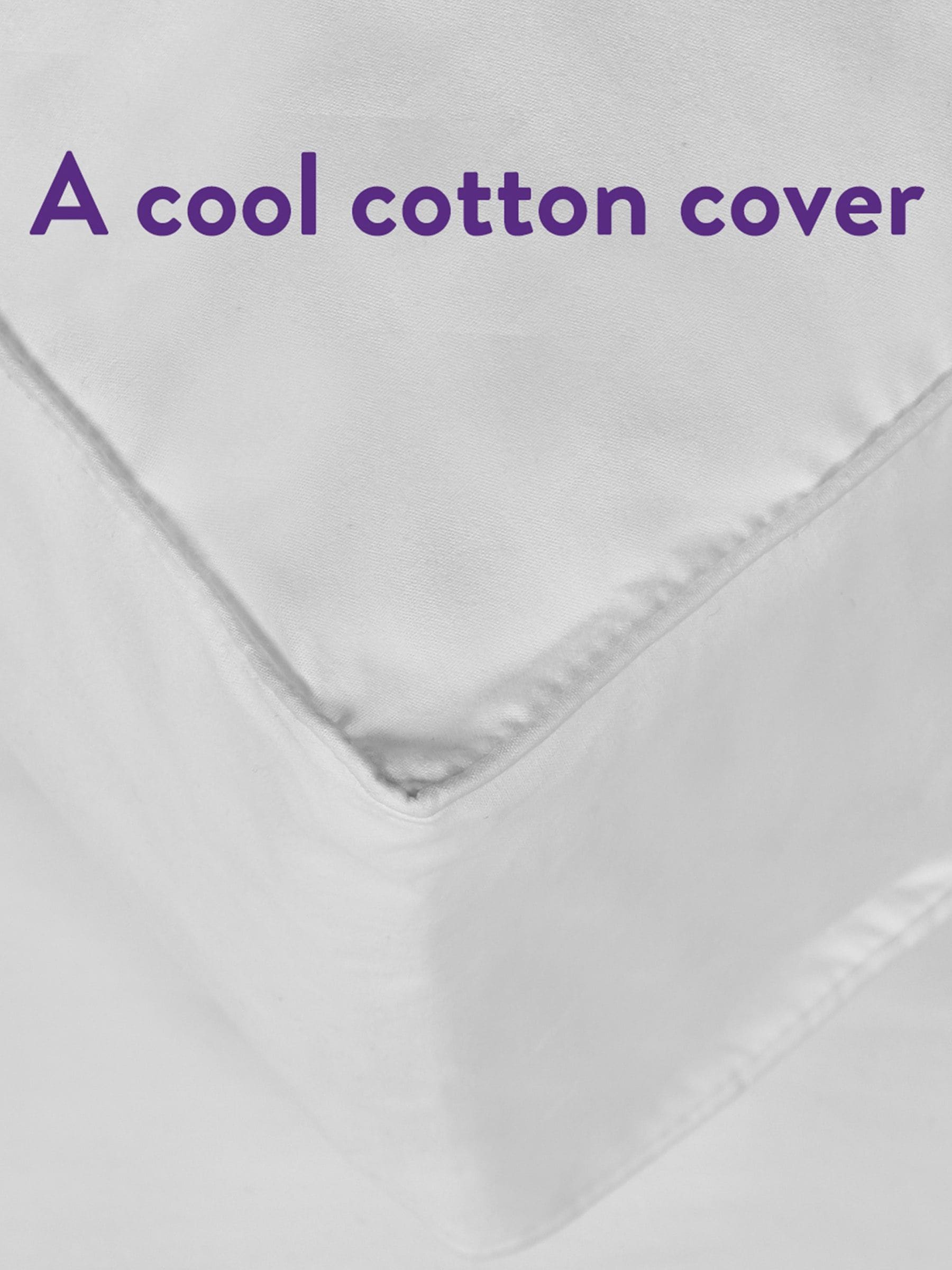 Slumberdown Box Edge Firm Side Sleeper White Pillow (British brand)