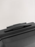 Black medium suitcase with ABS hard shell and TSA lock - British product