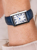 Accurist Blue Rectangle Analogue Watch - British product