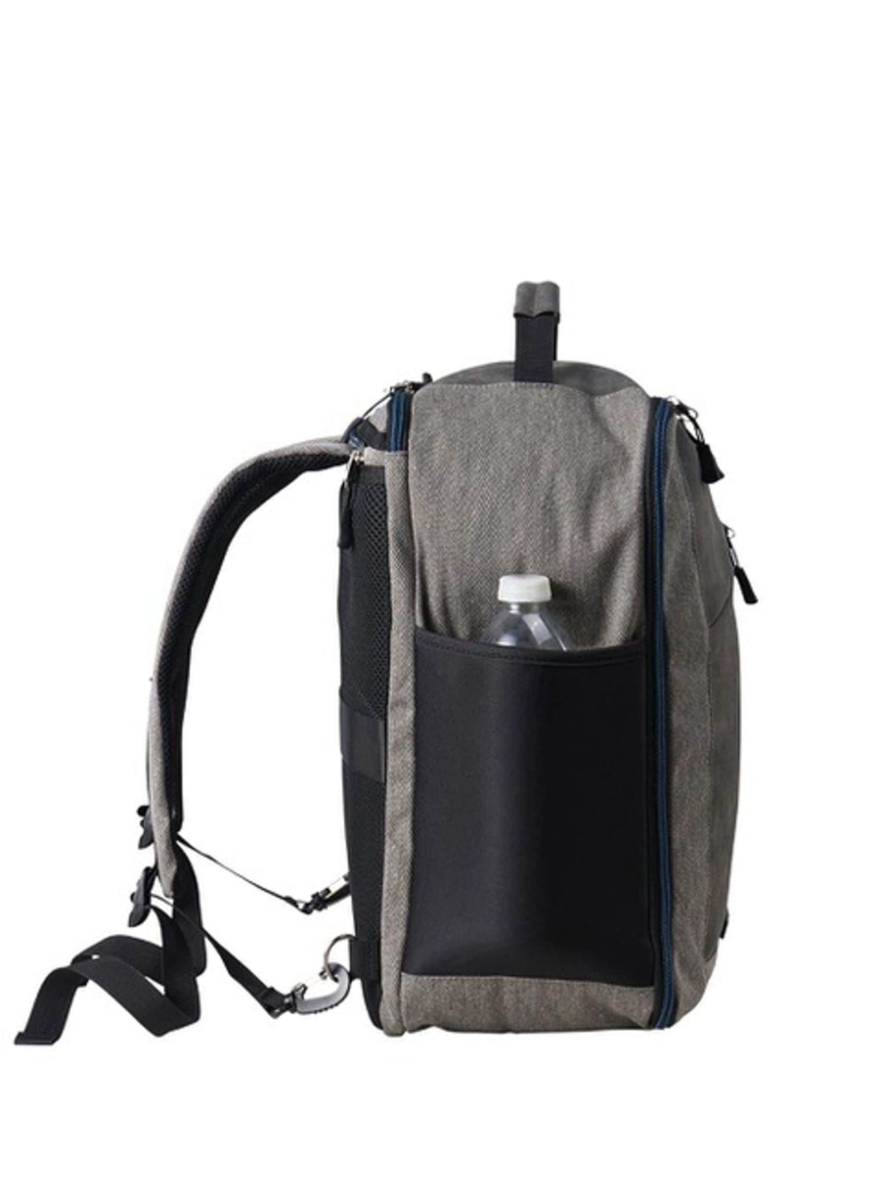 Cabin Max Manhattan travel bag grey blue 40x20x25, imported from the UK