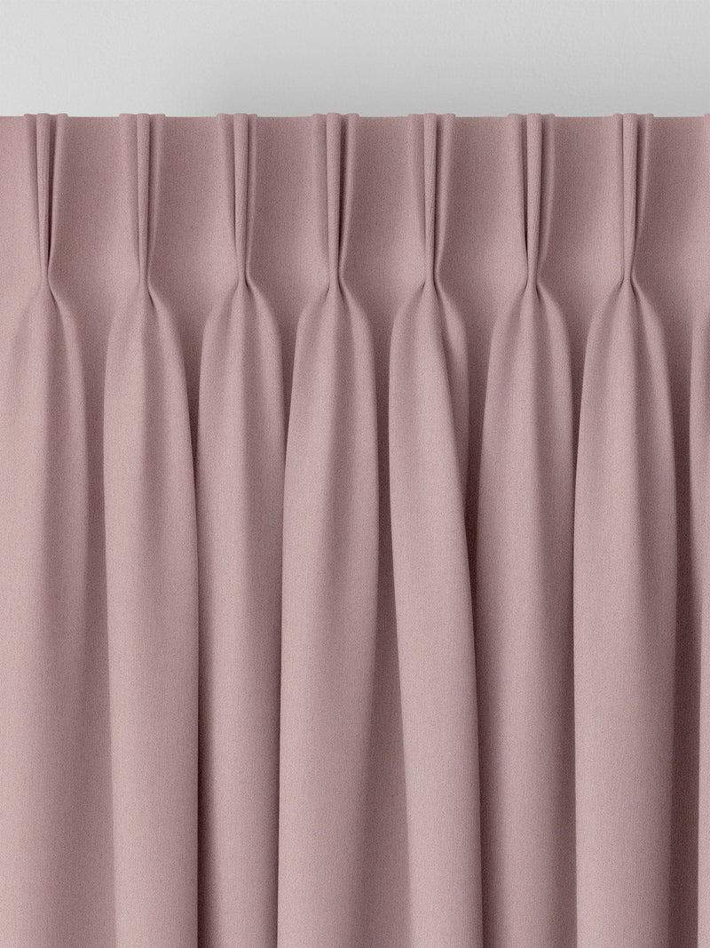 Shell pink velvet made to measure curtains (British brand)