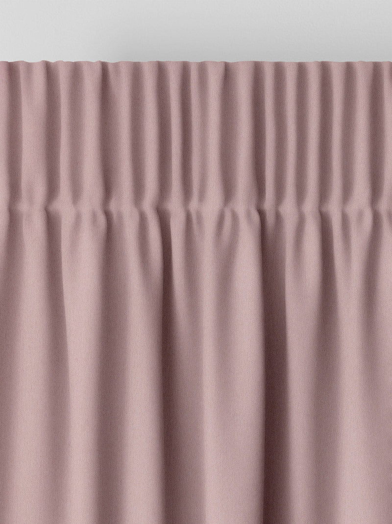 Shell pink velvet made to measure curtains (British brand)