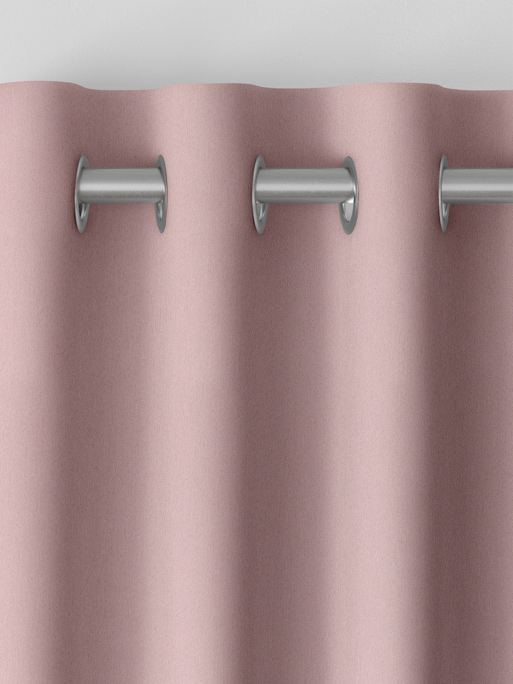 Shell pink velvet made to measure curtains (British brand)