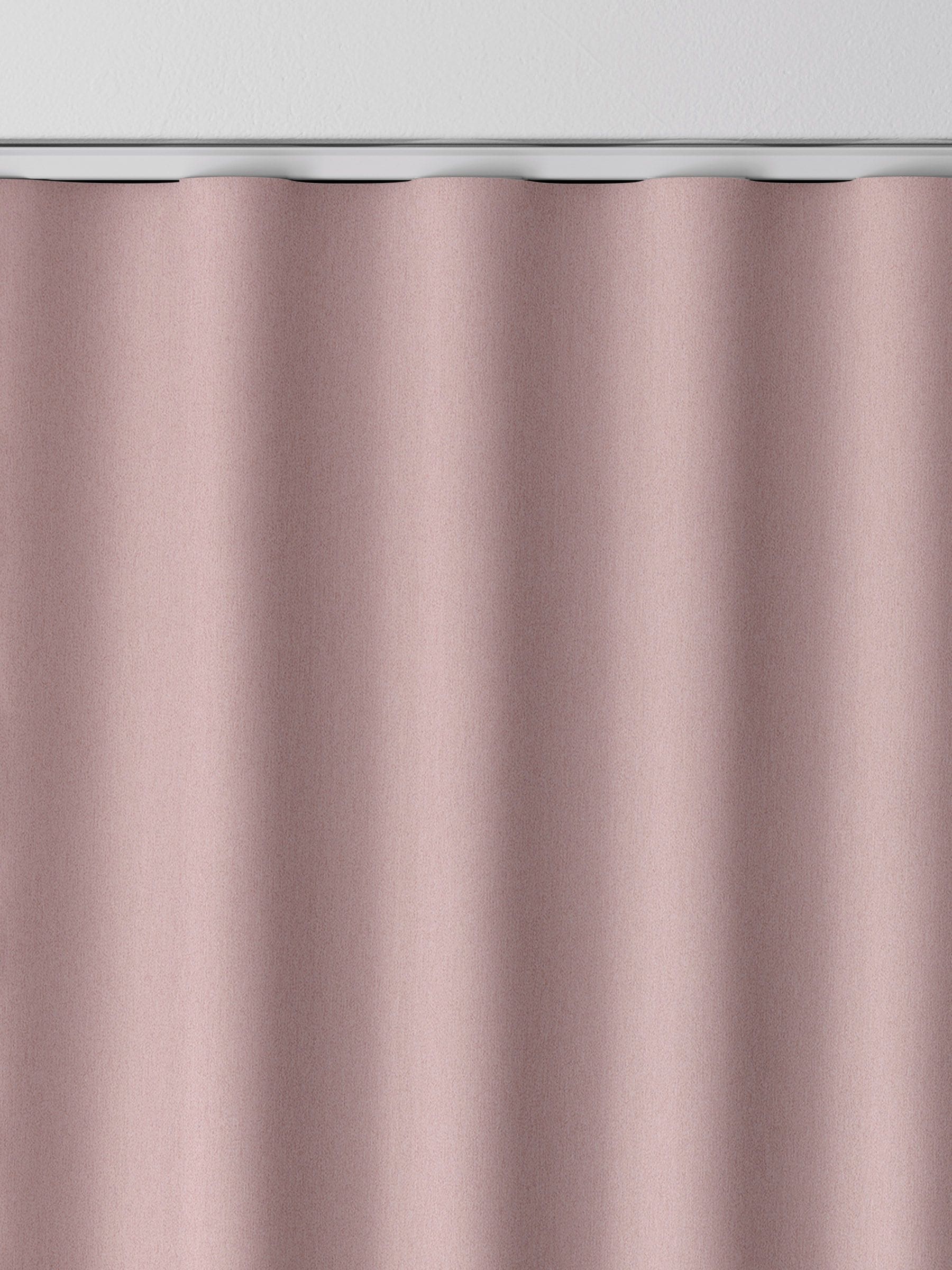 Shell pink velvet made to measure curtains (British brand)