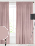 Shell pink velvet made to measure curtains (British brand)