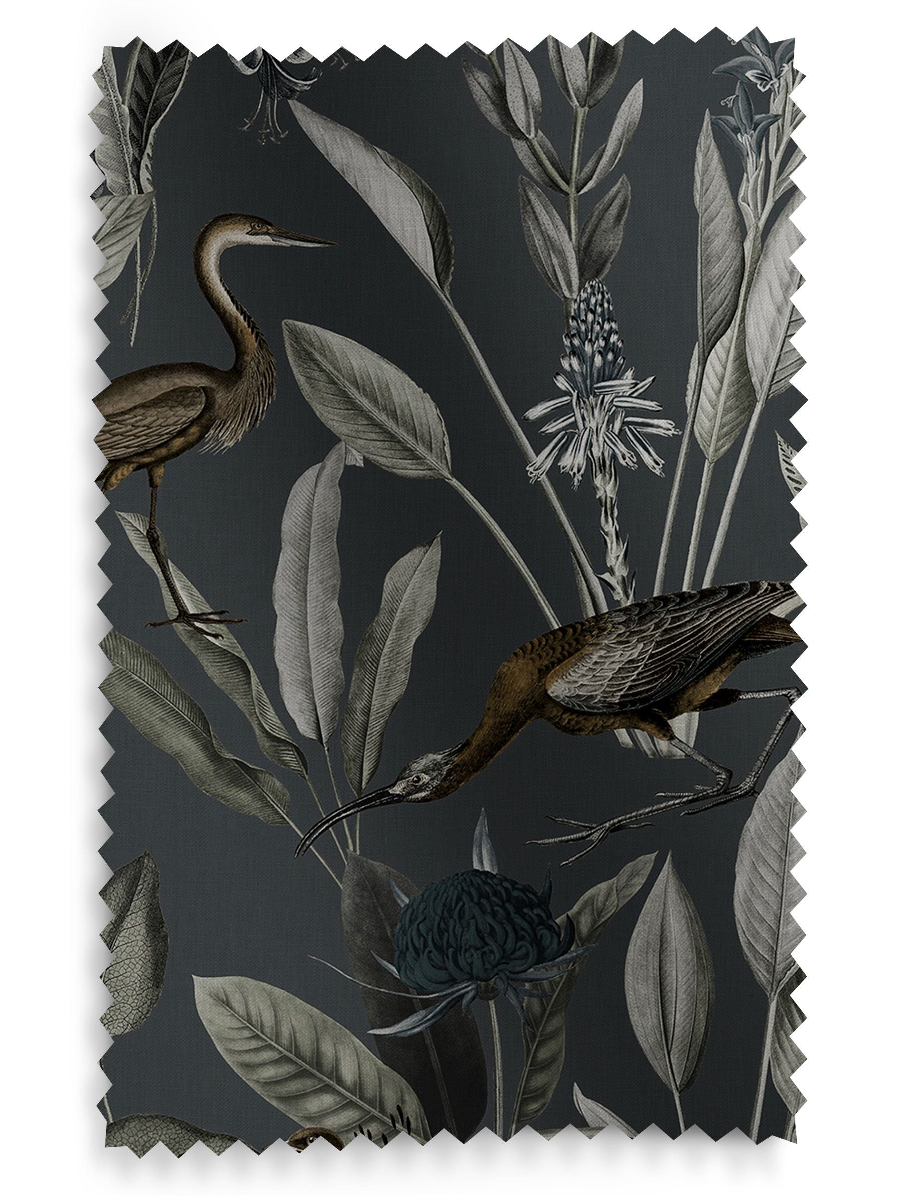 Graham & Brown Midnight Black Glasshouse curtains, UK version