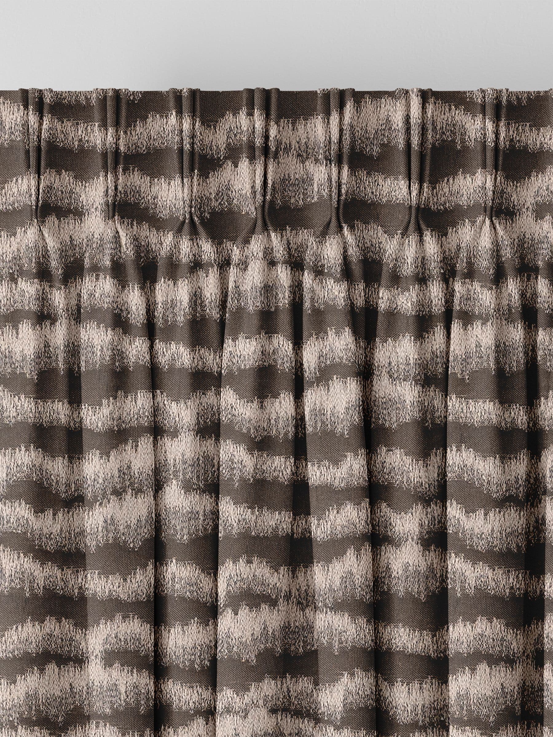 Brown Motte Truffle made to measure curtains, UK version