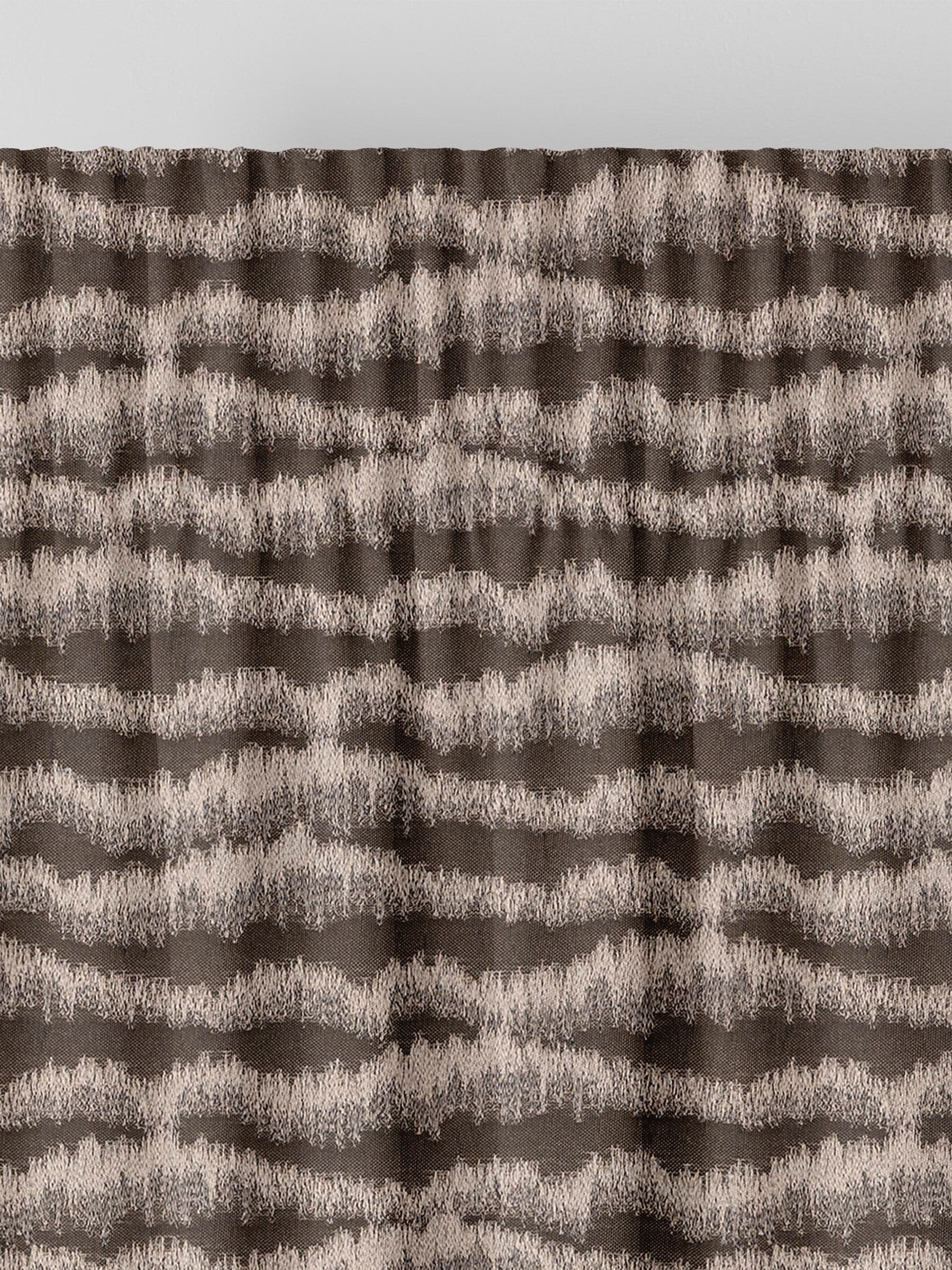 Brown Motte Truffle made to measure curtains, UK version