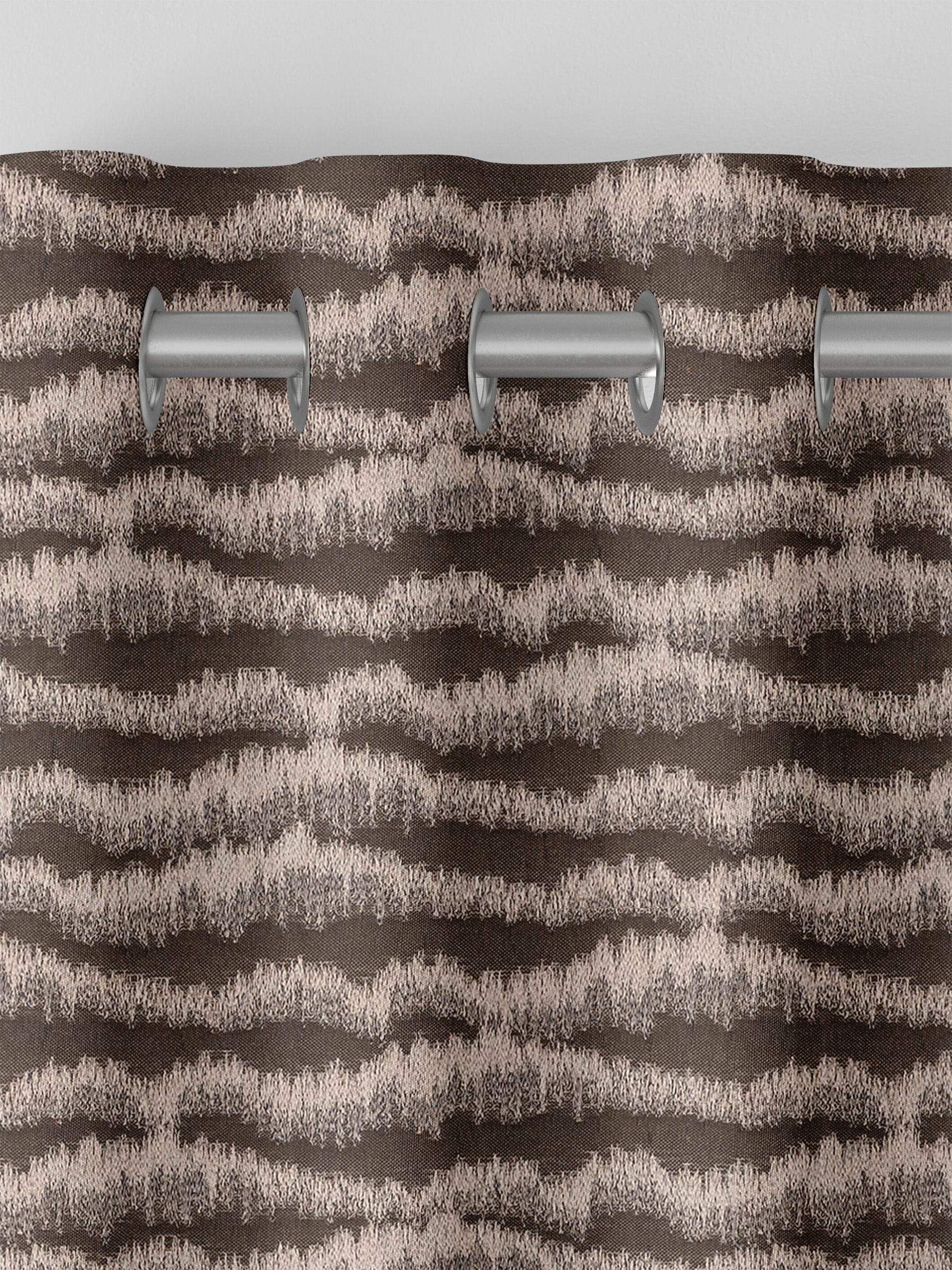 Brown Motte Truffle made to measure curtains, UK version