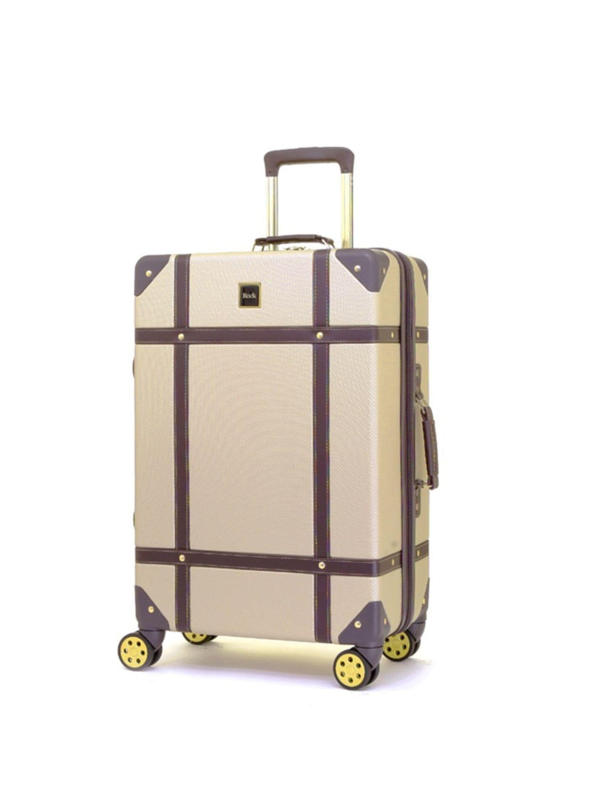 Rock Luggage Gold Vintage Medium Suitcase