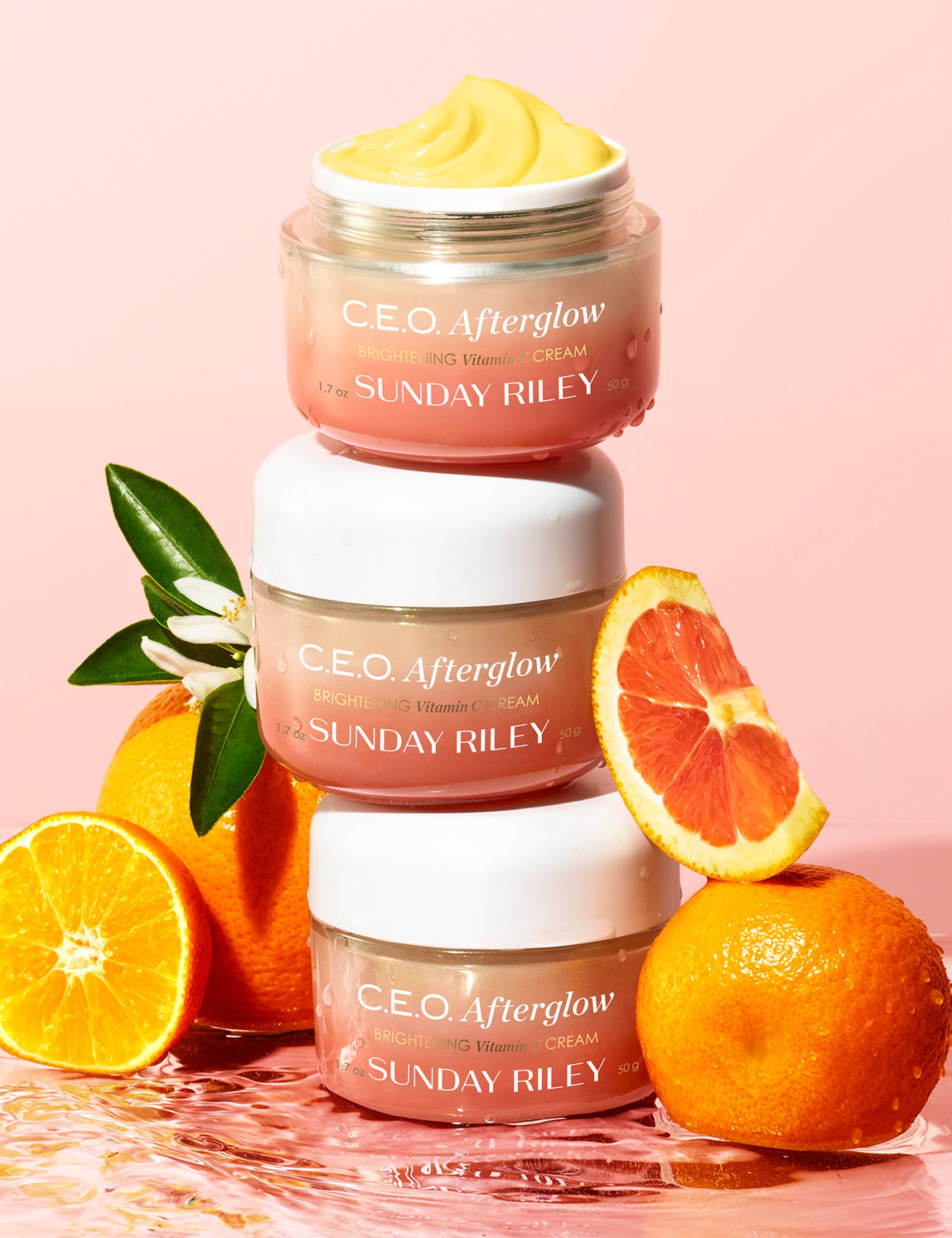 Sunday Riley CEO Afterglow brightening Vitamin C gel cream 50g, UK version