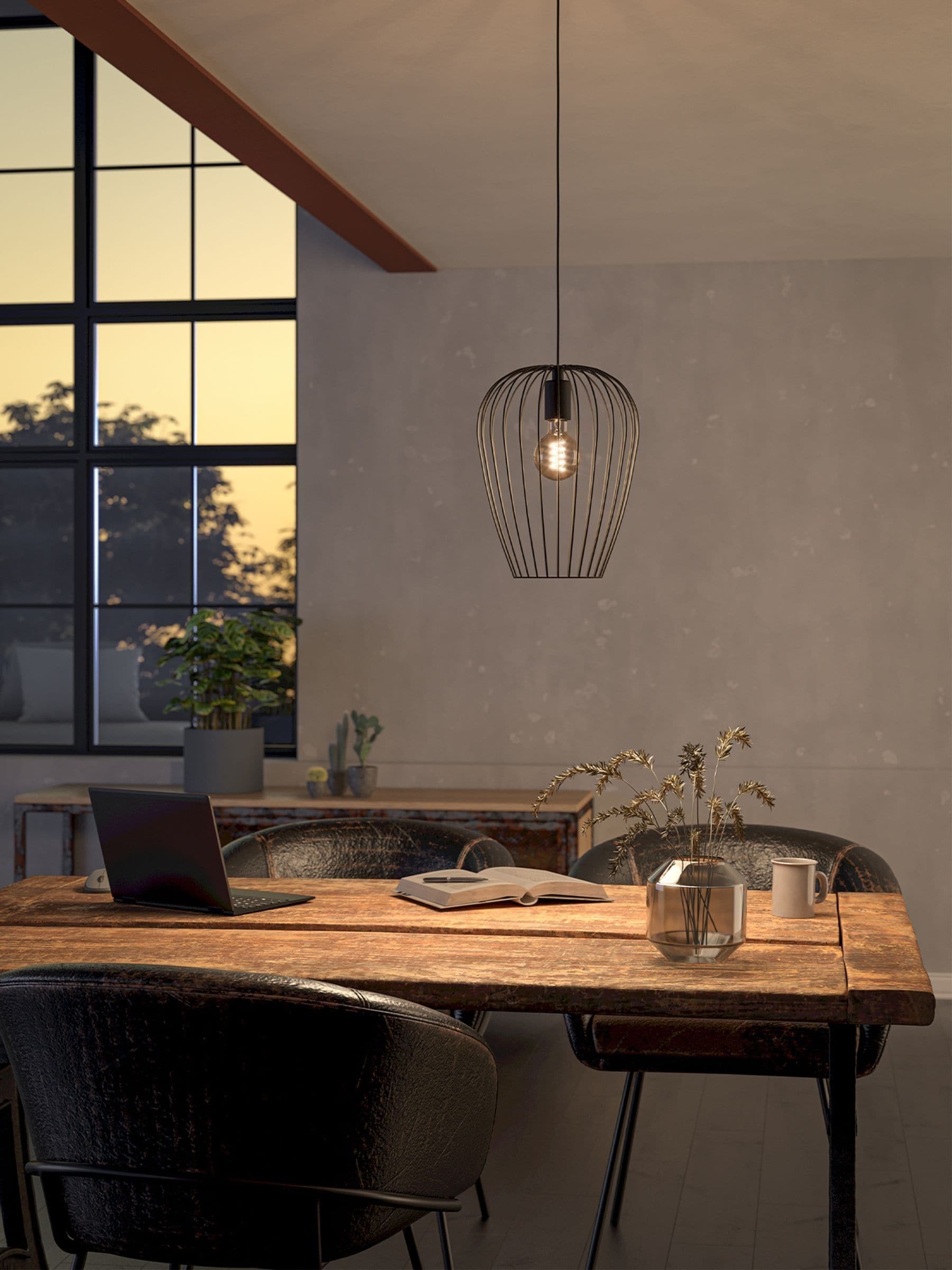 Eglo Newtown large caged pendant light, imported from the UK
