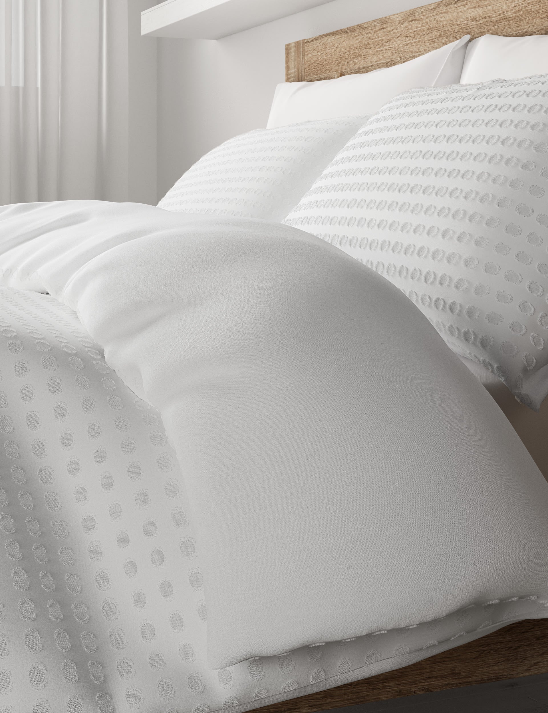 Pure Cotton Spotty Textured Bedding Set