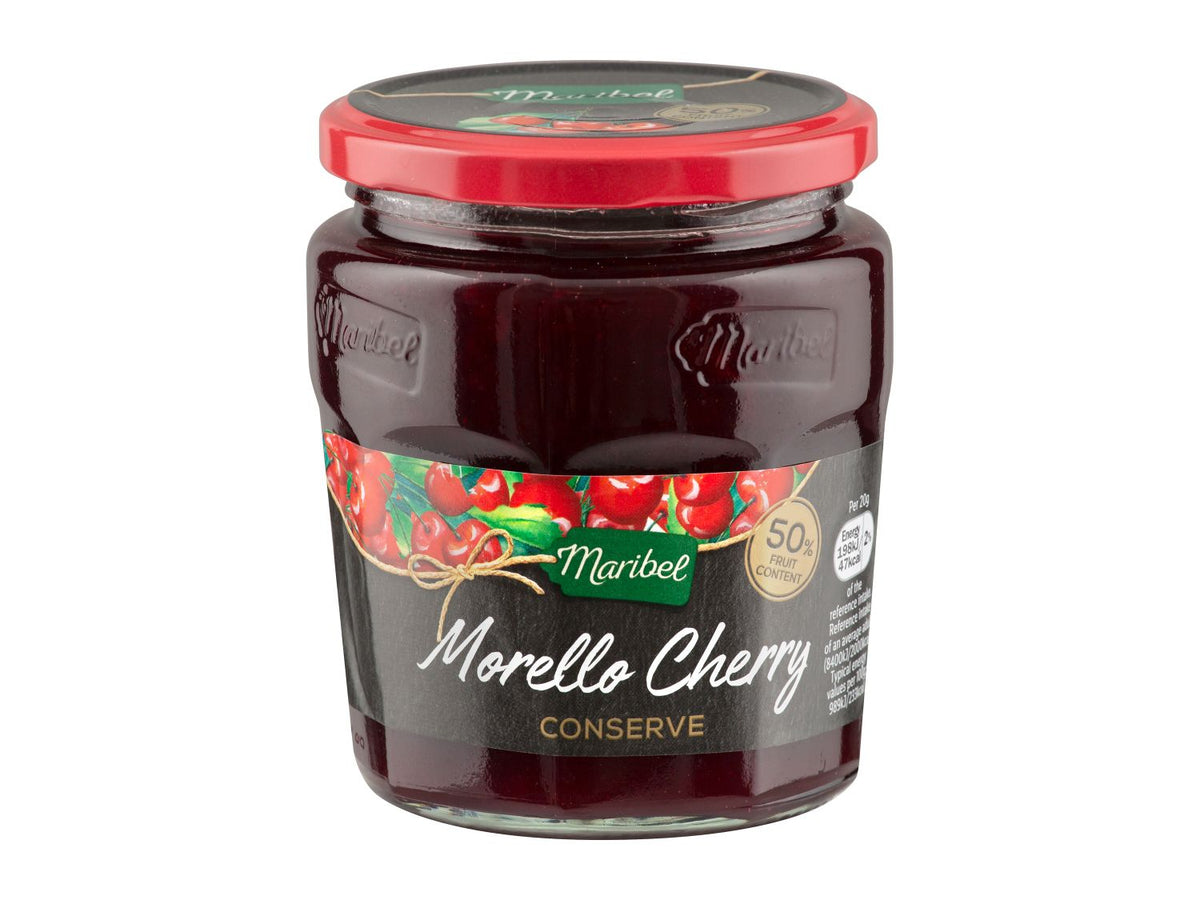 Maribel Premium Morello Cherry Conserve, imported from the UK