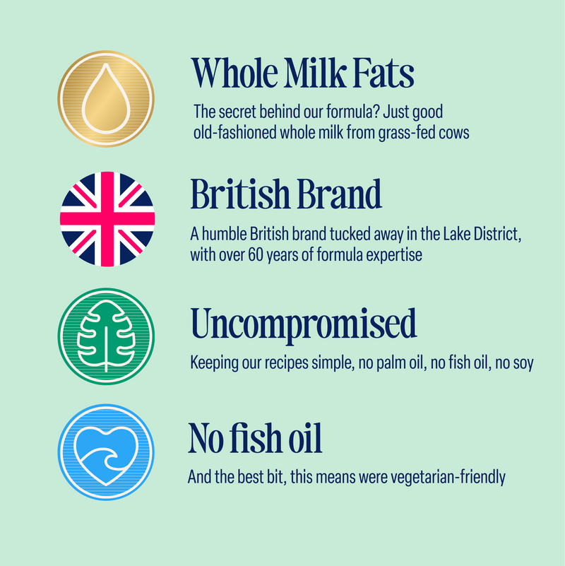 Kendamil Comfort Milk reduced lactose baby formula (British brand)