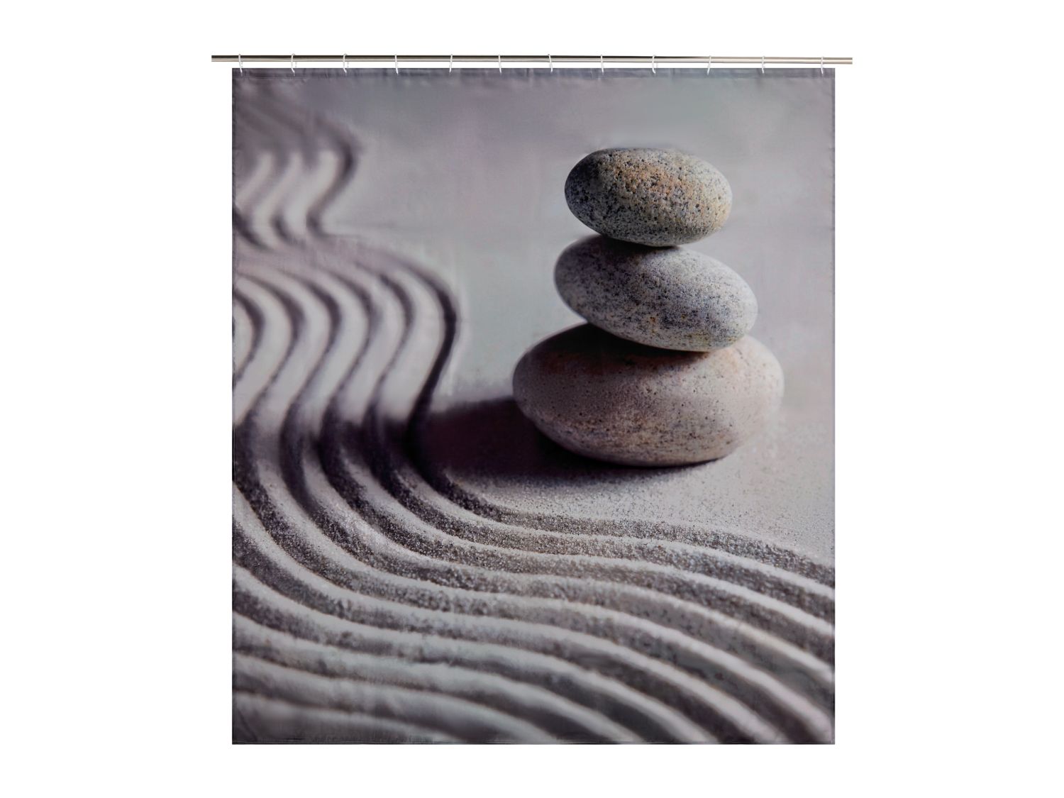Shower curtain Zen Garden design 180 x 180cm - British product