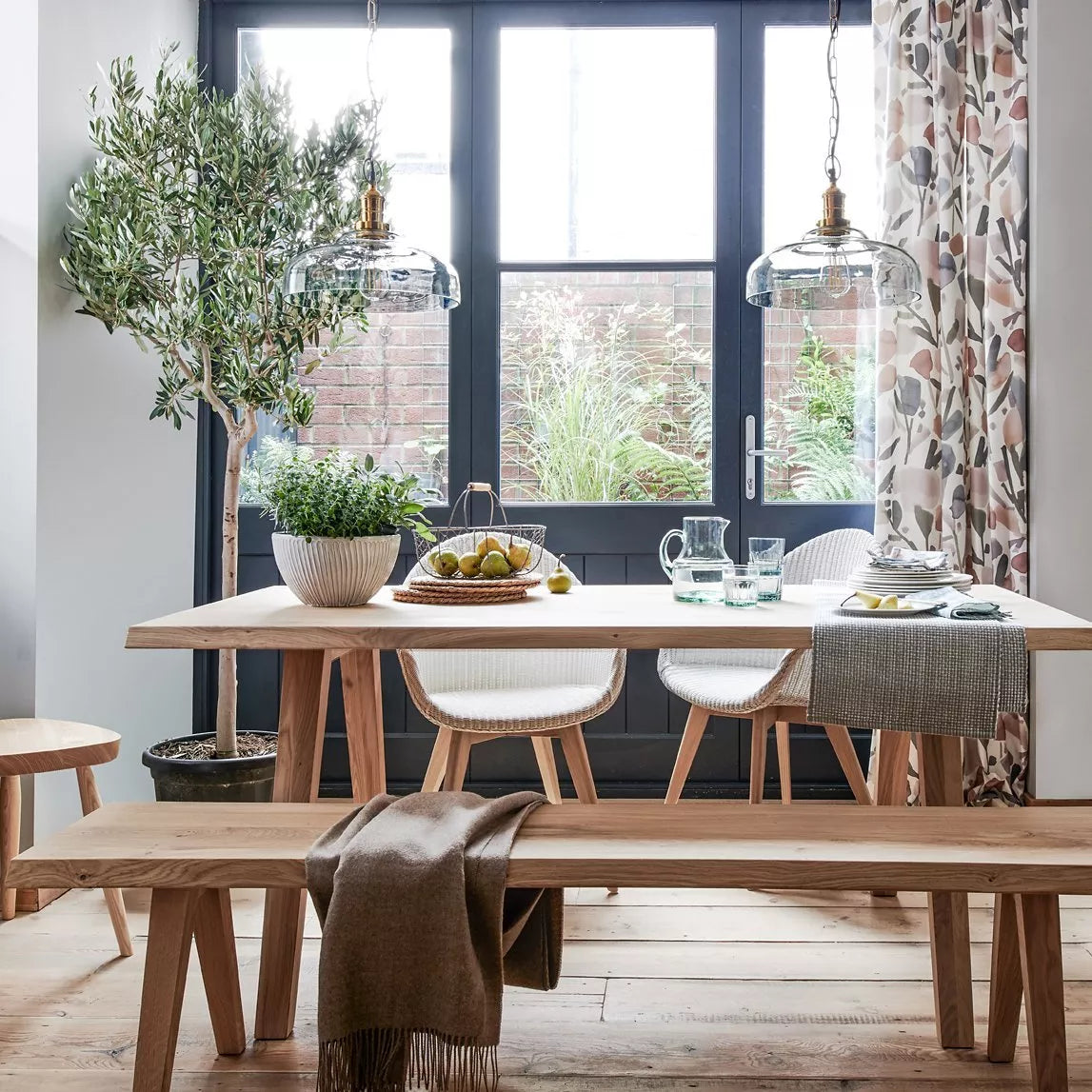 John Lewis Easdale Lloyd loom dining chair with oak legs, UK version