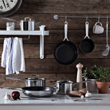 Le Creuset stainless steel deep casserole 24cm, imported from the UK