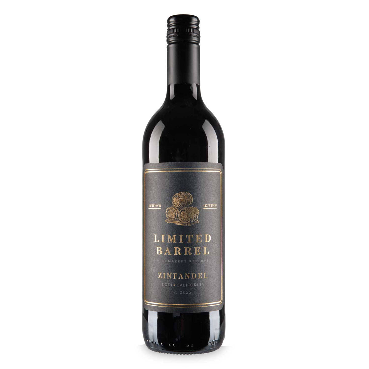 Californian Zinfandel wine 14.5% ABV, imported from the UK