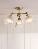 Laura Ashley Callaghan ceiling light antique brass, UK version