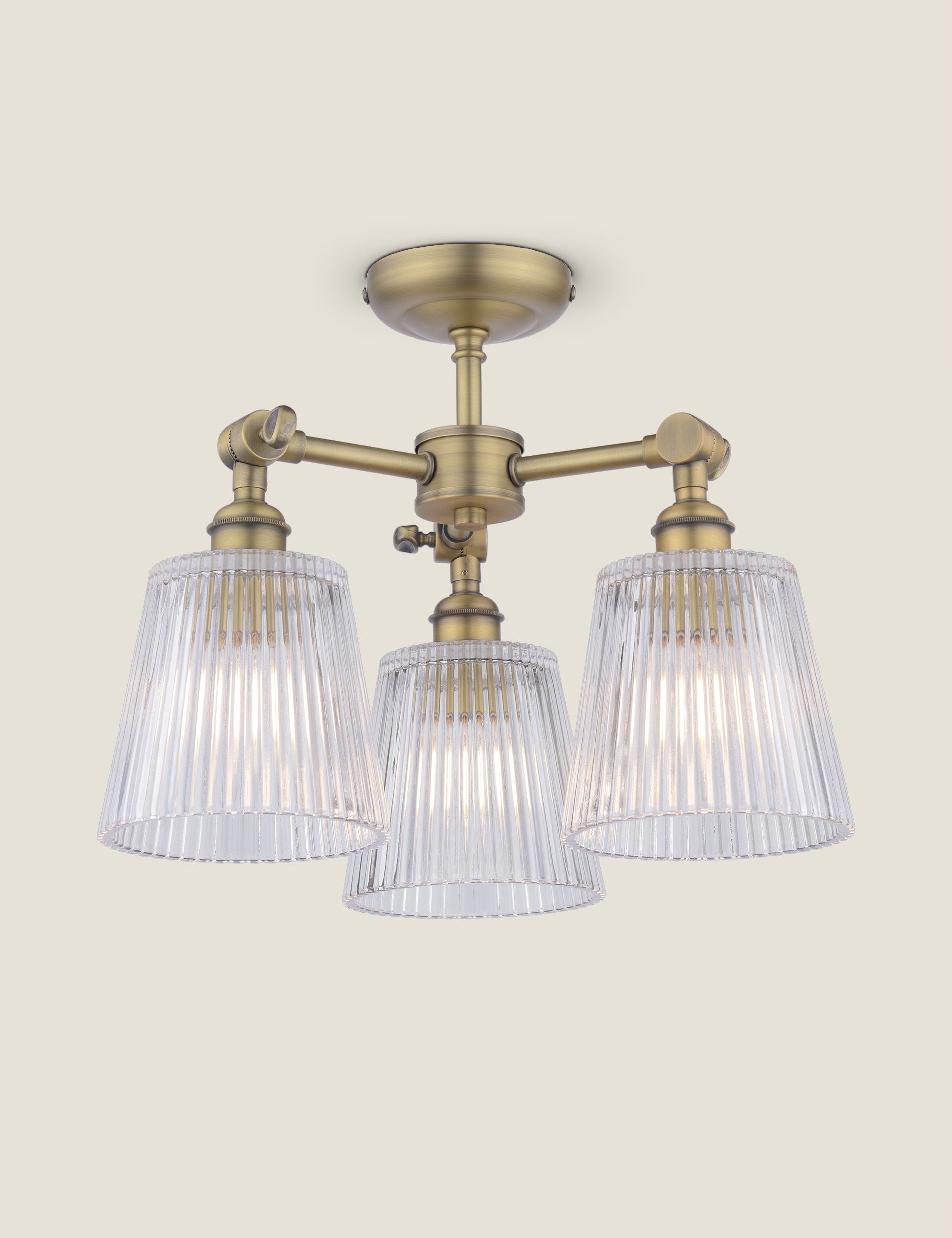 Laura Ashley Callaghan ceiling light antique brass, UK version
