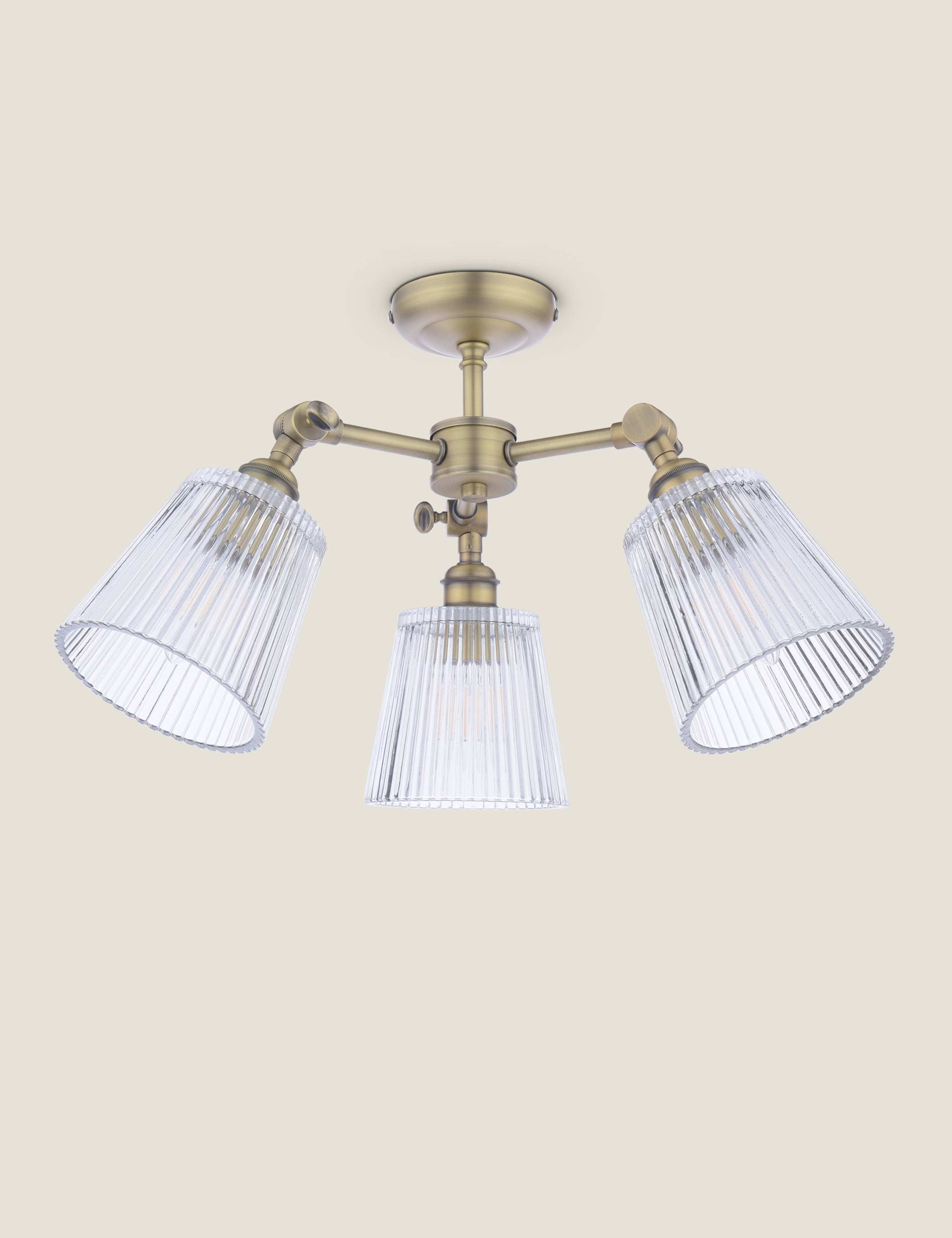 Laura Ashley Callaghan ceiling light antique brass, UK version