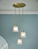 Laura Ashley Callaghan glass pendant light - British product