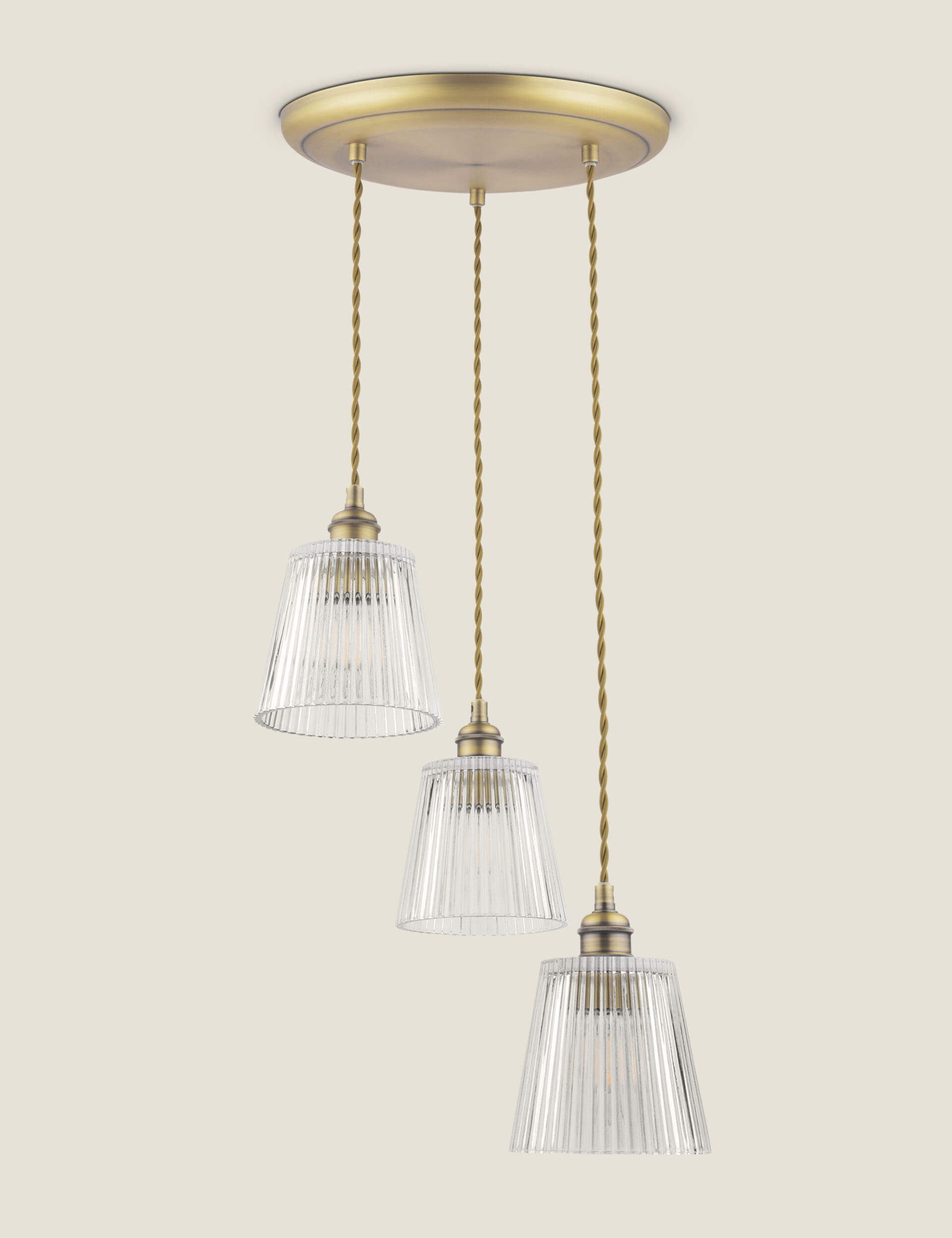 Laura Ashley Callaghan glass pendant light - British product