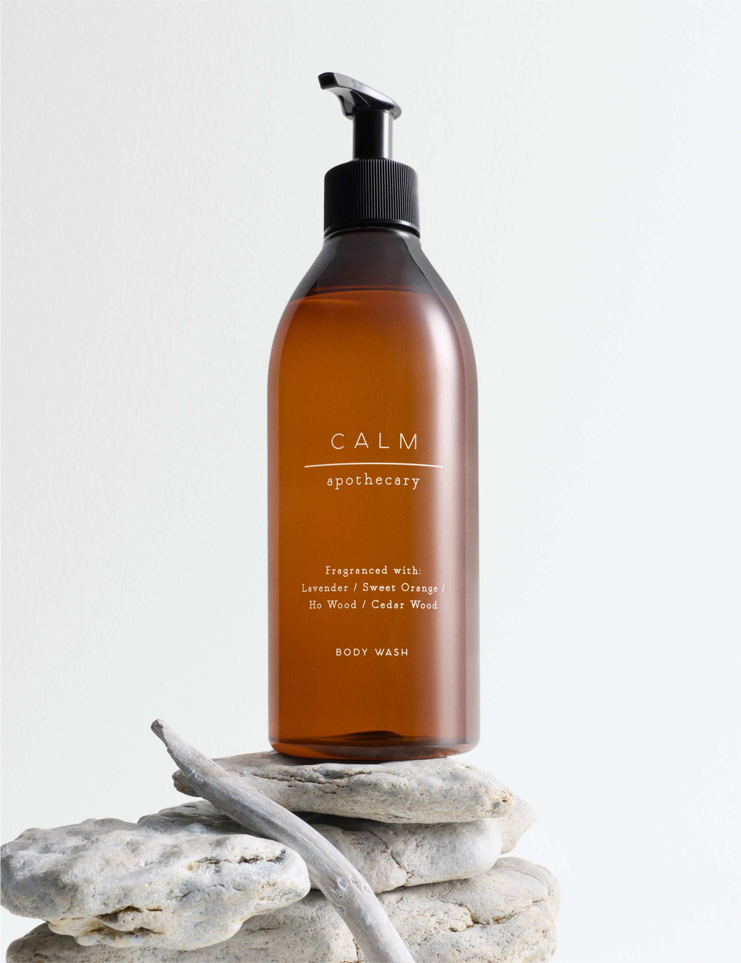 Apothecary Calm Body Wash 470ml, imported from the UK