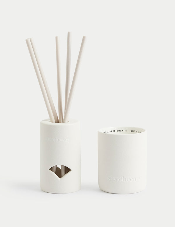 Calm Pre-Scented Diffuser & Candle Gift Set