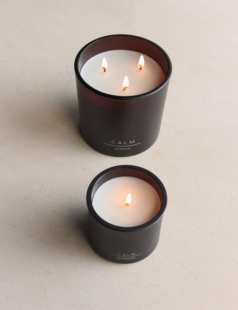 Calm refillable scented candle, imported from the UK