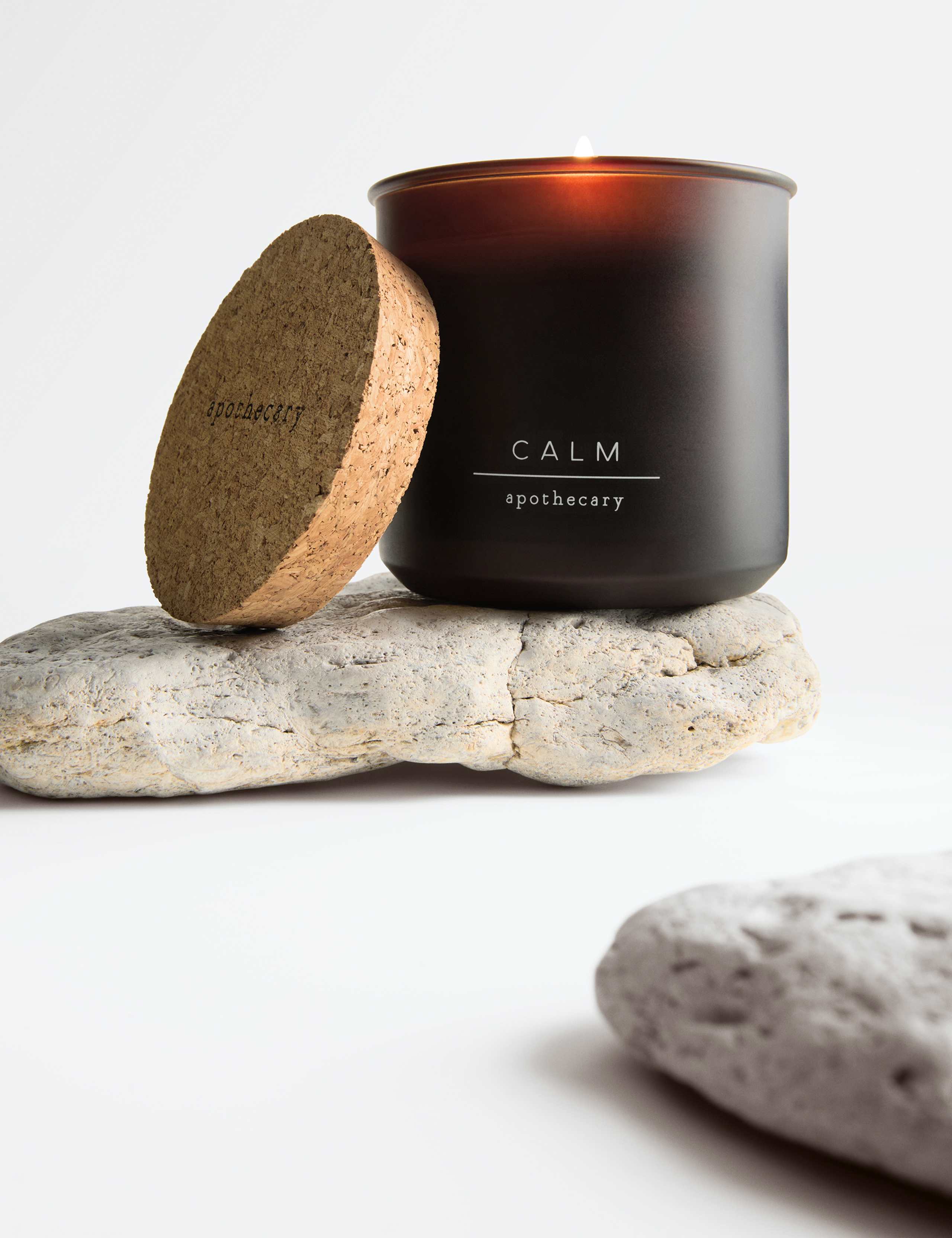Calm refillable scented candle, imported from the UK
