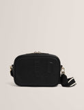 Ted Baker camera bag with gold-tone zip and detachable strap (British brand)