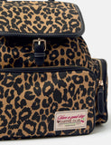 Accessorize leopard print canvas backpack, imported from the UK