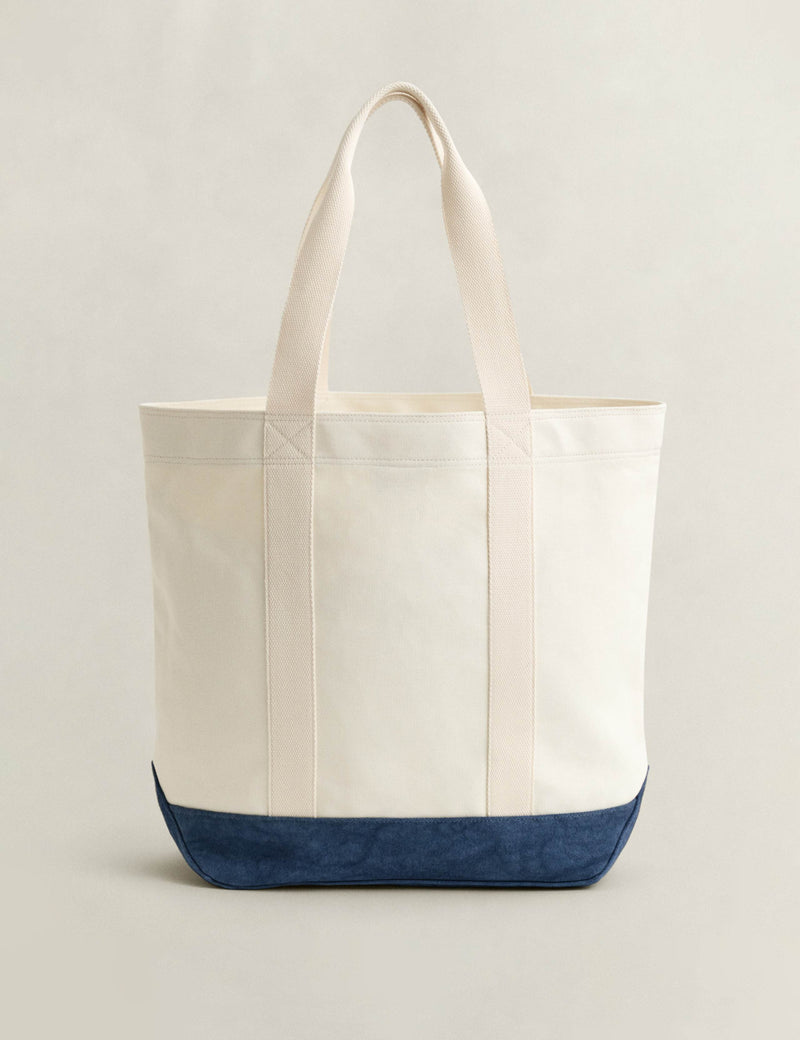 GANT pure cotton canvas logo tote bag, imported from the UK
