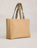 White Stuff raffia embroidered tote bag large (British brand)