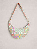 White Stuff canvas cross body bag striped (British brand)