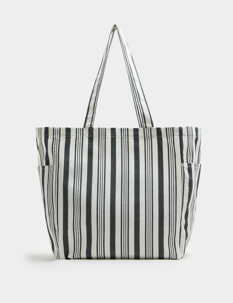 M&S Canvas Striped Shopper Bag, UK version