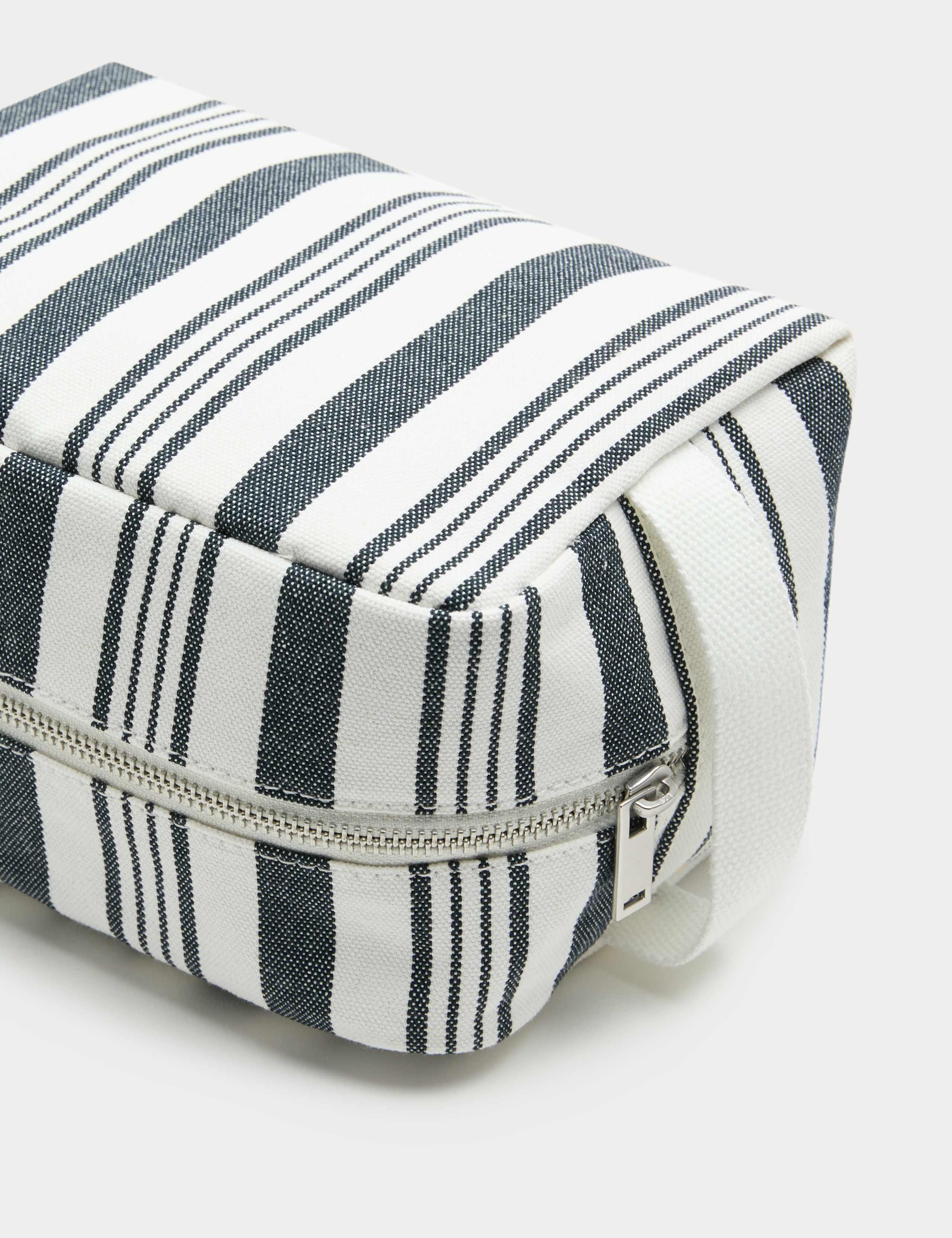 M&S canvas striped washbag - British product